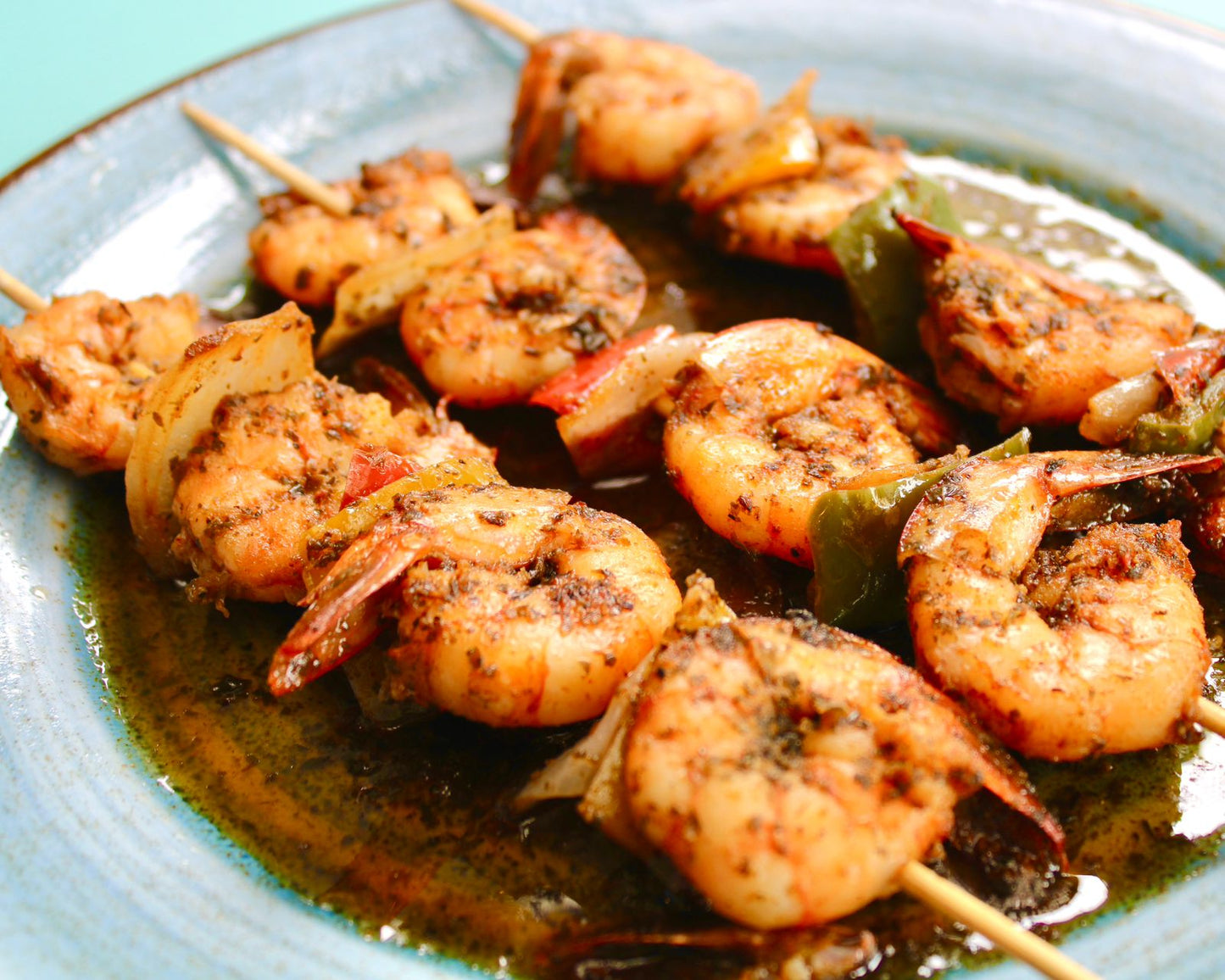 Brochetas De Langostinos